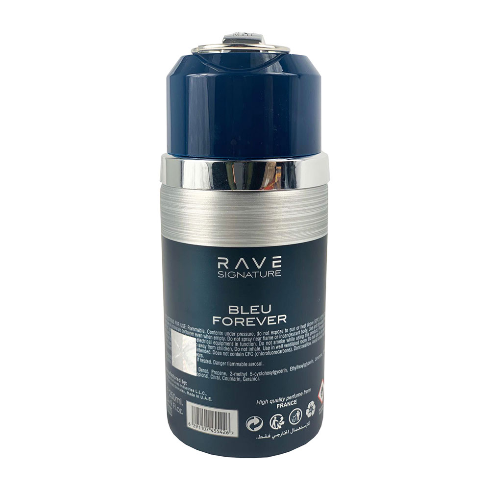 Rave Signature Bleu Forever 250ml Deodorant Spray – Casscents Ville